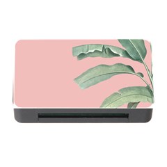 Banana Leaf On Pink Memory Card Reader With Cf by goljakoff