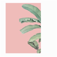 Banana Leaf On Pink Large Garden Flag (two Sides) by goljakoff