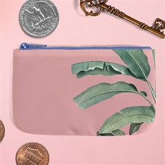 Banana Leaf On Pink Large Coin Purse by goljakoff