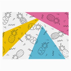 Pineapples Pop Art Large Glasses Cloth by goljakoff