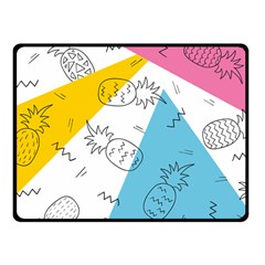 Pineapples Pop Art Fleece Blanket (small) by goljakoff