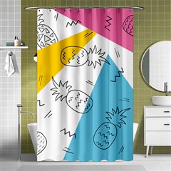 Pineapples Pop Art Shower Curtain 48  X 72  (small)  by goljakoff