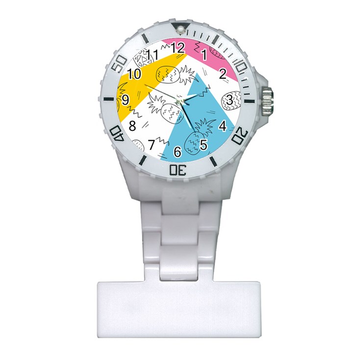 Pineapples pop art Plastic Nurses Watch