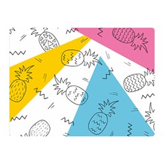 Pineapples Pop Art Double Sided Flano Blanket (mini)  by goljakoff