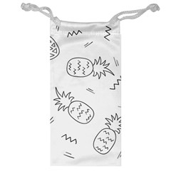 Pineapples Doodles Jewelry Bag by goljakoff