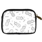 Pineapples doodles Digital Camera Leather Case Back