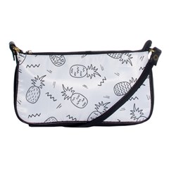 Pineapples Doodles Shoulder Clutch Bag by goljakoff