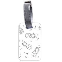 Pineapples Doodles Luggage Tag (one Side) by goljakoff