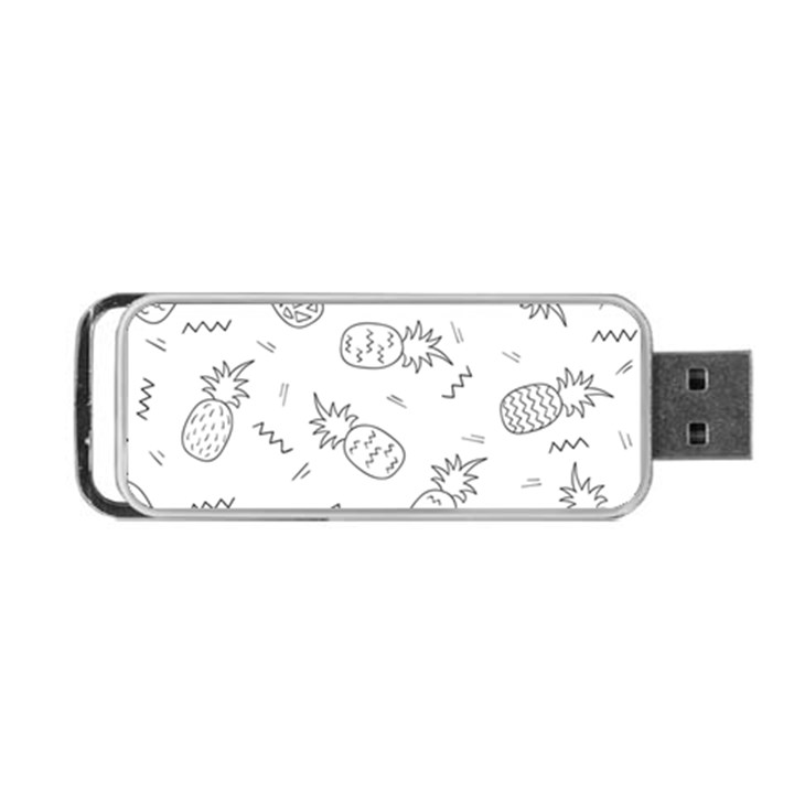 Pineapples doodles Portable USB Flash (One Side)