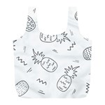 Pineapples doodles Full Print Recycle Bag (L) Front