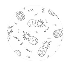 Pineapples Doodles Mini Round Pill Box (pack Of 3) by goljakoff