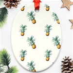 Pineapples Ornament (Oval) Front