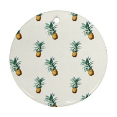 Pineapples Round Ornament (two Sides)