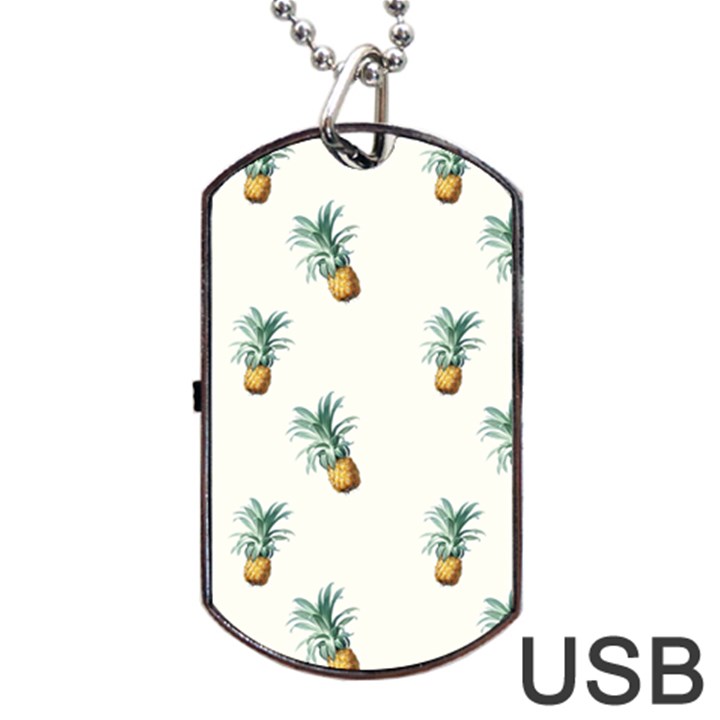 Pineapples Dog Tag USB Flash (One Side)