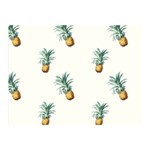 Pineapples Double Sided Flano Blanket (Mini)  35 x27  Blanket Back