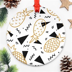 Golden Pineapples Ornament (round) by goljakoff