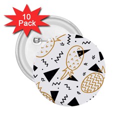 Golden Pineapples 2 25  Buttons (10 Pack)  by goljakoff