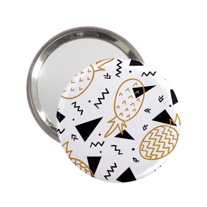 Golden pineapples 2.25  Handbag Mirrors