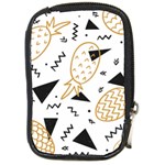 Golden pineapples Compact Camera Leather Case Front