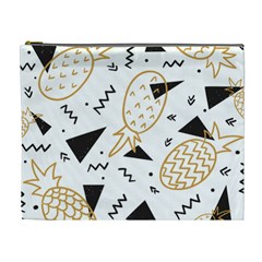 Golden Pineapples Cosmetic Bag (xl) by goljakoff