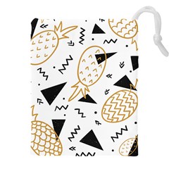 Golden Pineapples Drawstring Pouch (4xl) by goljakoff