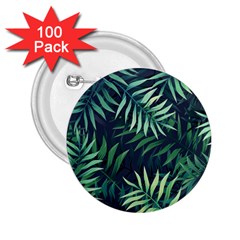 Green Leaves 2 25  Buttons (100 Pack)  by goljakoff