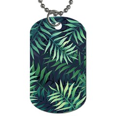 Green Leaves Dog Tag (one Side) by goljakoff