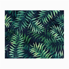 Green Leaves Small Glasses Cloth by goljakoff