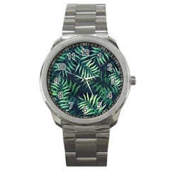 Green Leaves Sport Metal Watch by goljakoff