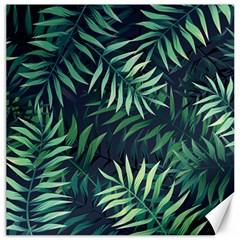 Green Leaves Canvas 12  X 12  by goljakoff