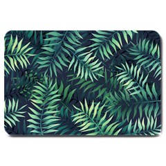 Green Leaves Large Doormat  by goljakoff