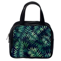 Green Leaves Classic Handbag (one Side) by goljakoff