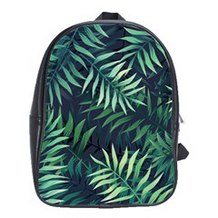 Green Leaves School Bag (large) by goljakoff