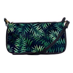 Green Leaves Shoulder Clutch Bag by goljakoff