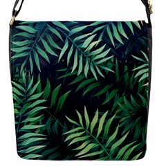 Green Leaves Flap Closure Messenger Bag (s) by goljakoff