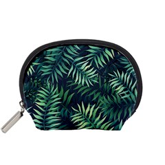 Green Leaves Accessory Pouch (small) by goljakoff