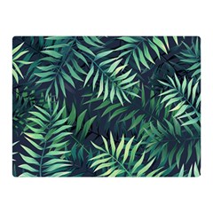 Green Leaves Double Sided Flano Blanket (mini)  by goljakoff