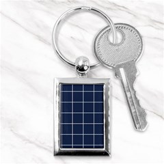 Blue Buffalo Plaid Key Chain (rectangle) by goljakoff