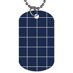 Blue Buffalo Plaid Dog Tag (two Sides) by goljakoff