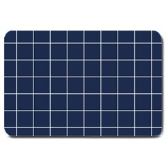 Blue Buffalo Plaid Large Doormat  by goljakoff