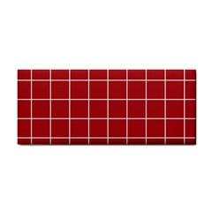 Red Buffalo Plaid Hand Towel by goljakoff