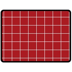 Red Buffalo Plaid Fleece Blanket (large)  by goljakoff