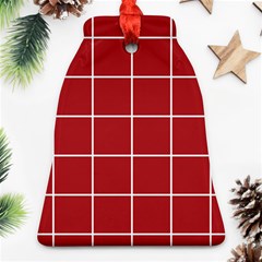 Red Buffalo Plaid Bell Ornament (two Sides) by goljakoff