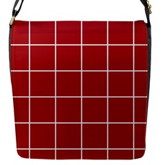 Red Buffalo Plaid Flap Closure Messenger Bag (s) by goljakoff