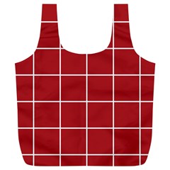 Red Buffalo Plaid Full Print Recycle Bag (xl) by goljakoff