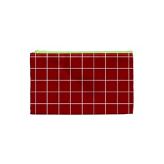 Red Buffalo Plaid Cosmetic Bag (xs)