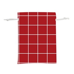 Red Buffalo Plaid Lightweight Drawstring Pouch (s) by goljakoff