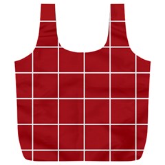 Red Buffalo Plaid Full Print Recycle Bag (xxl) by goljakoff