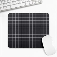 Gray Plaid Large Mousepads by goljakoff