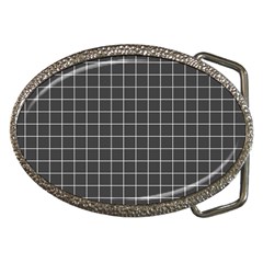 Gray Plaid Belt Buckles by goljakoff